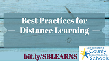 best Practices for Distance Learning graphic