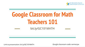google Classroom for Math graphic