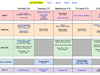 sample At Home lesson plan graphic